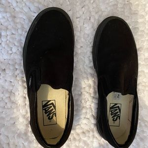 Black vans! Only been worn once. Size 7